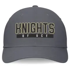 NCAA UCF Knights Cotton Twill Snapback Hat: Adjustable Solid Gray Mens Apparel