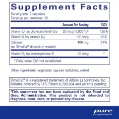 Pure Encapsulations Calcium K/D - Supplement for Bone Strength, Immune System, Colon, and Cardiovascular Health*