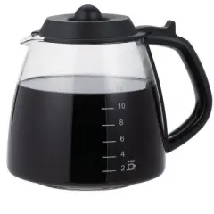 Medelco GL312BK Cafe Brew Replacement Glass Carafe, 12 Cup