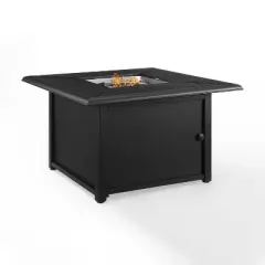 Dante Metal Fire Table - Black - Crosley