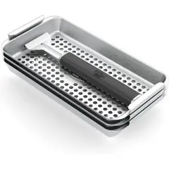 Yukon Glory Triple Grill Basket Set With Clip-On Handle, Perfect For Grilling Fish, Veggies and Meats