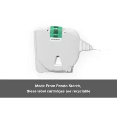 Zebra ZSB Series Multipurpose Labels - Potato Starch-Based Recyclable Label Cartridge; Versatile, Cloud-Based Adhesive Labels for Printer - 1.25x1.25"