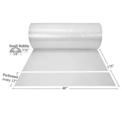 UOFFICE 48" Wide Small Bubble Roll 48"x 175'- with 3/16" sized Bubbles