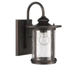 Chloe Lighting Cole Transitional 1 Light Rubbed Bronze Outdoor Wall Sconce 16" Height