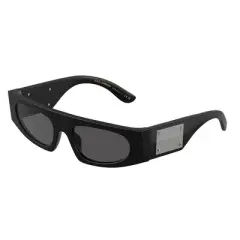 Dolce & Gabbana DG 4411 252587 Womens Rectangle Sunglasses Matte Black 54mm