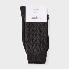 Women's Braided Texture Super Soft Crew Boot Socks - Auden&trade;