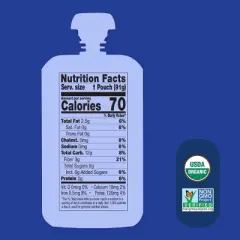 Once Upon A Farm Organic Dairy Free Apple-Berry Avocado Oat Milk Smoothie - 3.2oz