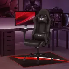 FDW Gaming Chair Computer Chair Office Chastir with Adjuable Headrest and Armrest High-Density Foam Padding & Casters