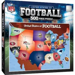 UCC Distributing United States of Football 500 Piece Jigsaw Puzzle