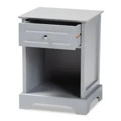 1 Drawer Chase Wood Nightstand - Baxton Studio