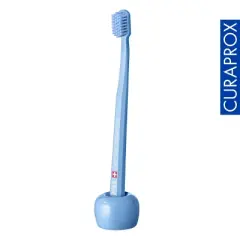 Curaprox Toothbrush Holder Blue, Hygienic Upright Stand for Clean and Organized Storage