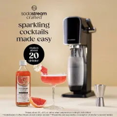 SodaStream Crafted Mixers Grapefruit Elderflower Drink Mix: Liquid Concentrate, Grapefruit Flavor, Soft Drink