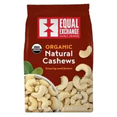 Equal Exchange Organic Natural Cashews - Case of 6/8 oz