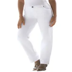 Jessica London Women&rsquo;s Plus Size Petite True Fit Straight Leg Jeans