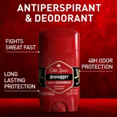 Old Spice Red Collection Swagger Invisible Solid Antiperspirant & Deodorant for Men - 2.6oz