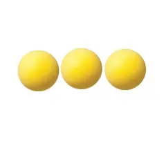 Champion Sports Uncoated Regular Density Foam Ball, 4", Yellow, Pack of 12