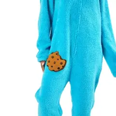 Sesame Street Cookie Monster Onesie Costume Union Suit With Hood