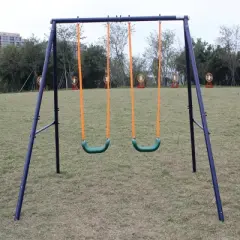 Dexmalle Two Station Swing Set for Children