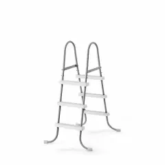 Intex Steel Frame Pool Ladder for 42&rdquo; Wall Height Pools and 10&rsquo; Round Pool Cover