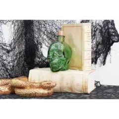 Gallerie II Skeleton Decorative LED Halloween Glass Bottle Vial Figurine