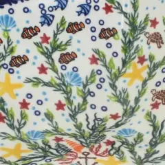 Blue Rose Polish Pottery 162 Vena Large Square Bowl