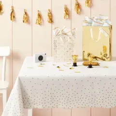 Gold Confetti Print Rectangular Table Cover - Spritz&trade;
