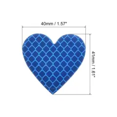 Unique Bargains Waterproof High-Visibility Warning Adhesive Reflective Heart Stickers 1.61" x 1.57" 12 Pcs