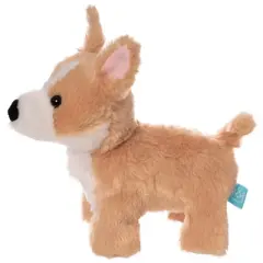 Manhattan Toy Woolies Corgi 8" Stuffed Animal Plush Puppy Dog for Kids and Adults