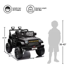 12V Ride On Car for Kids Electric Vehicle Toddles Battery Powered Truck Car Toy with Remote Control