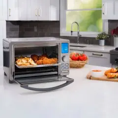 Gourmia Digital Stainless Steel Toaster Oven Air Fryer &ndash; Stainless Steel: 1700W, Dishwasher-Safe, Airfryer Toaster Oven