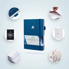 Undated Planner Premium Weekly 6.5"x9.625" Mystic Blue - Clever Fox