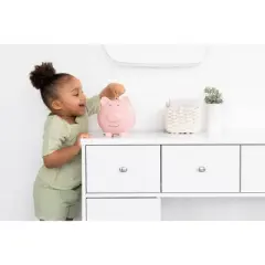 Pearhead Piggy Bank - Pink Polka