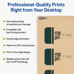 Avery Rounded Price Tags, 1-1/2" x 3", Kraft Brown, 100 Total