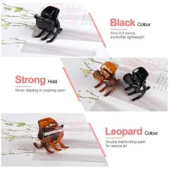 6 Pieces Hair Claw Clips, Morhom 1.3 Inch Jaw Clips for Thick or Medium Hair