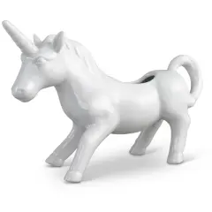 HIC Fine Porcelain Unicorn Creamer, 4 ounce, White