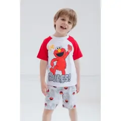 Sesame Street Elmo French Terry T-Shirt and Shorts Outfit Set Toddler