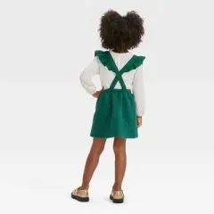 Toddler Girls' Long Sleeve Skirtall Set - Cat & Jack&trade; Green
