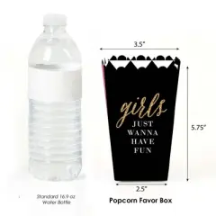 Big Dot of Happiness Girls Night Out - Bachelorette Party Favor Popcorn Treat Boxes - Set of 12