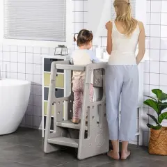Gulches Toddler Tower with Adjustable Height - Anti - slip for Kitchen and Bathroom