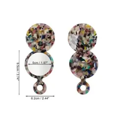 Unique Bargains Round Short Handheld Makeup Mirror 1 Pc