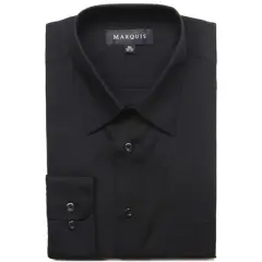 Classic Regular Fit Long Sleeve Point Collar Dress Shirt