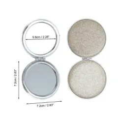 Unique Bargains Double-sided Makeup Mirror 1 Pc