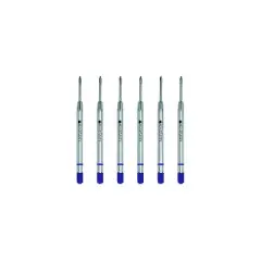 Monteverde Ballpoint Pen Refill Fine Point Blue Ink 6 Pack (P423BU)