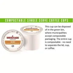 Hurricane Coffee Medium Roast and Flavored Coffee Pods in Compostable Single Serve Cups, 20 Count