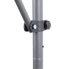 Sevobal Patio Umbrellas Manual Retractable Awning, Adjustable Patio Door Window Awning Canopy Sun Shade Curtain For Backyard, Gray, 118"*47"*122"