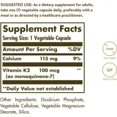Solgar Natural Vitamin K2 (MK-7)