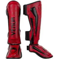 Venum Elite MMA Shin Instep Guards - Red/Camo