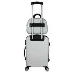 World Traveler Butterfly 4 Piece Hardside Upright Spinner Luggage Set