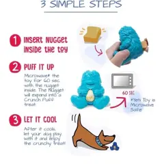 Yeti Dog Chew Puff / Play Hangry Yeti Play Dog Toy - Yak Purple