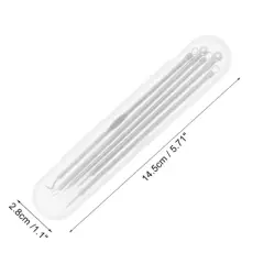 Unique Bargains Professional Pimple Extractor Tool Kit Silver Tone 1 Set
